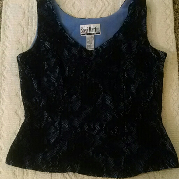 Sheri Martin lined she'll w black overlay - Picture 1 of 7